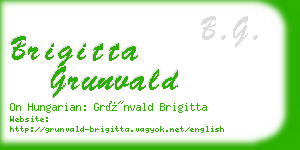 brigitta grunvald business card